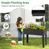Lucktree Raised Garden Bed, Metal Planter Box with Legs, Drain Hole, Outdoor Indoor Elevated Garden Box