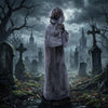 Lucktree 5.6 FT Animated Halloween Standing Weeping Woman Statue