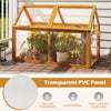 Lucktree Portable Raised Flower Planter Protection with Transparent Panels & Adjustable Roof