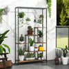 Lucktree 71" Tall Plant Stand Indoor, 6-Tier Metal Plant Shelf with 10 Hanging Hooks