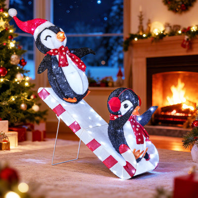 Lucktree Lighted Christmas Decoration Penguins