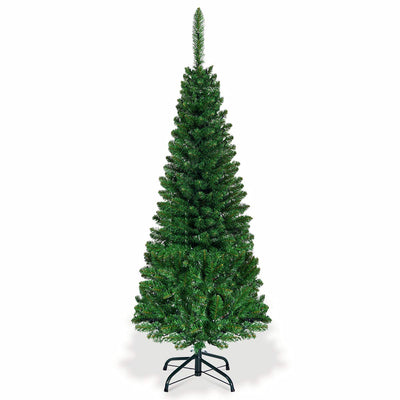 Lucktree 4.5FT / 6.5FT / 7.5FT Prelit Pencil Christmas Tree, Premium Hinged Fir Tree - LucktreeUS
