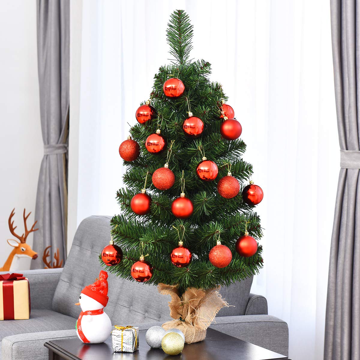 3 FT Entryway Artificial Christmas Tree with 96 Branch Tips