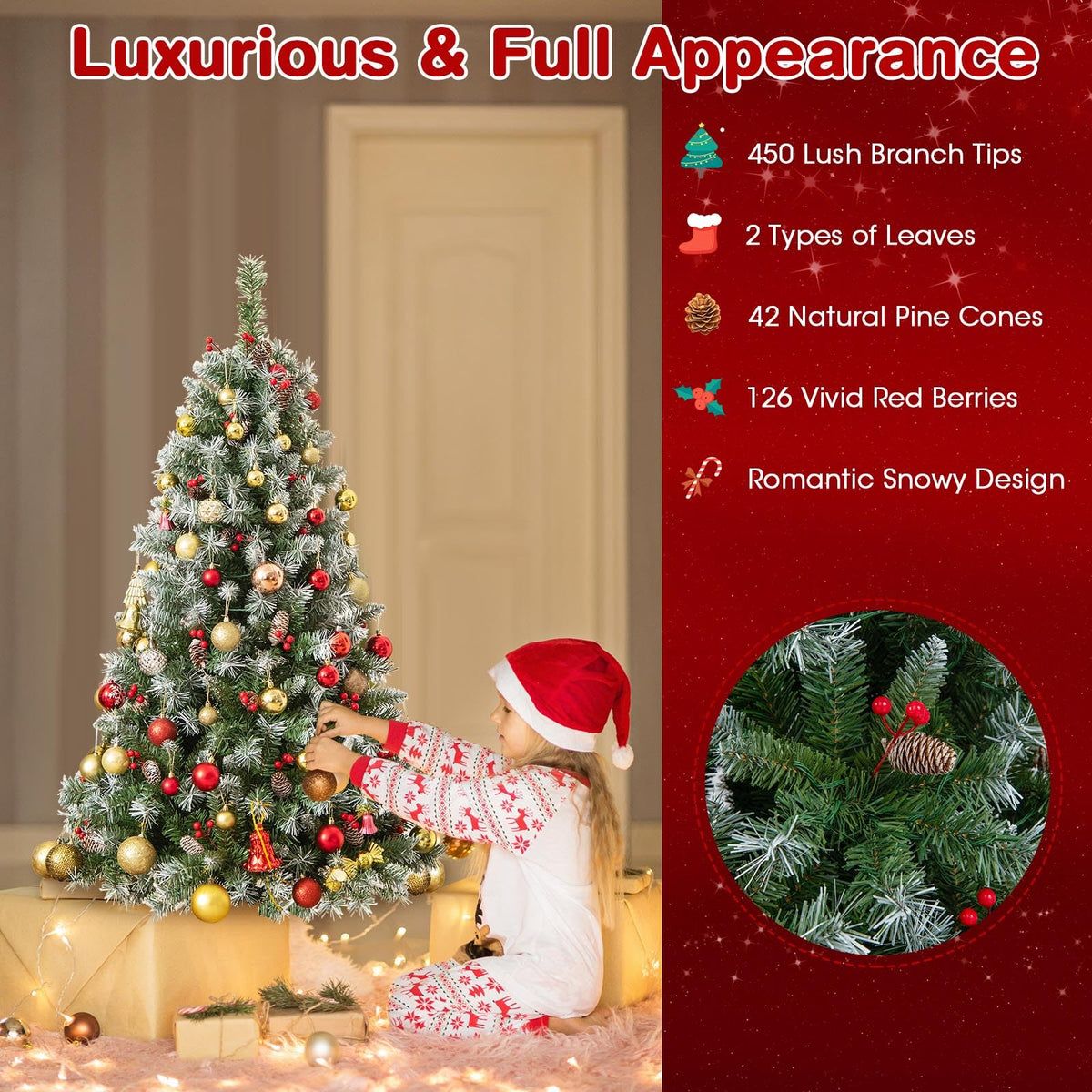5ft Pre-Lit Christmas Tree - Lucktree