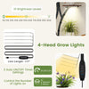Lucktree Plant Stand Indoor with Grow Lights 8-Tier 58" Tall Corner Metal Plant Shelf