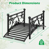 Lucktree 3.3 FT Garden Metal Bridge with Dual Patterned Side Rails