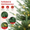 Lucktree 7ft Pre-lit Artificial Christmas Tree with 340 Warm White LED Lights, 1090 Branch Tips