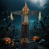 Lucktree 7 FT Halloween Decoration Animated Standing Scarecrow