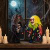 Lucktree 2 Pack Halloween Animated Tabletop Clown & Grim Reaper Decorations