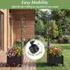 Lucktree Planter Boxes with Arch Trellis for Climbing Vines Vegetables Flowers