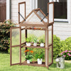 Lucktree Garden Cold Frame Mini Greenhouse Storage Shelves