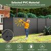 Lucktree Air Conditioner Fence 2 Panels - 48''W x 48''H Outdoor Privacy Screen with Upgraded Metal Stakes