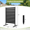 Lucktree 37" W x 61" H Outdoor Privacy Fence Screen with Ground Stakes & Base Feet (1/2)