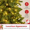 Lucktree 12 FT Pre-Lit Artificial Christmas Tree with Quick Power Connector