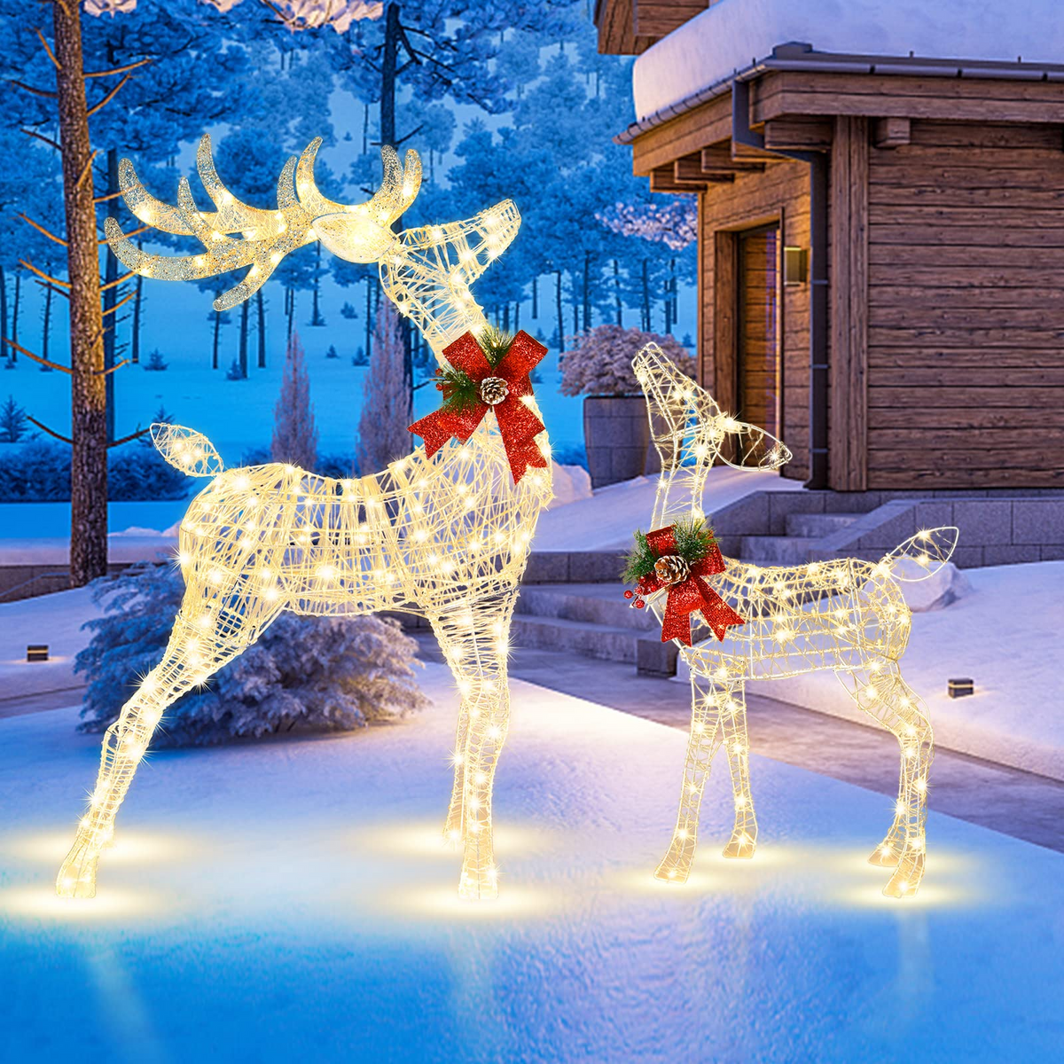 Lucktree Lighted Christmas Reindeer