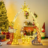 Lucktree Christmas 6 Feet Lighted Nativity Scene Yard Decoratio with 240 Warm White LED Lights