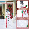 Lucktree 5 FT Pop-up Lighted Christmas Snowman