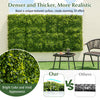 Lucktree 20" x 20" Artificial Boxwood Panels 12PCS, 33.3 Sq.ft Garden Privacy Fence Screen (Boxwood)