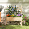 Lucktree Raised Garden Bed with Trellis
