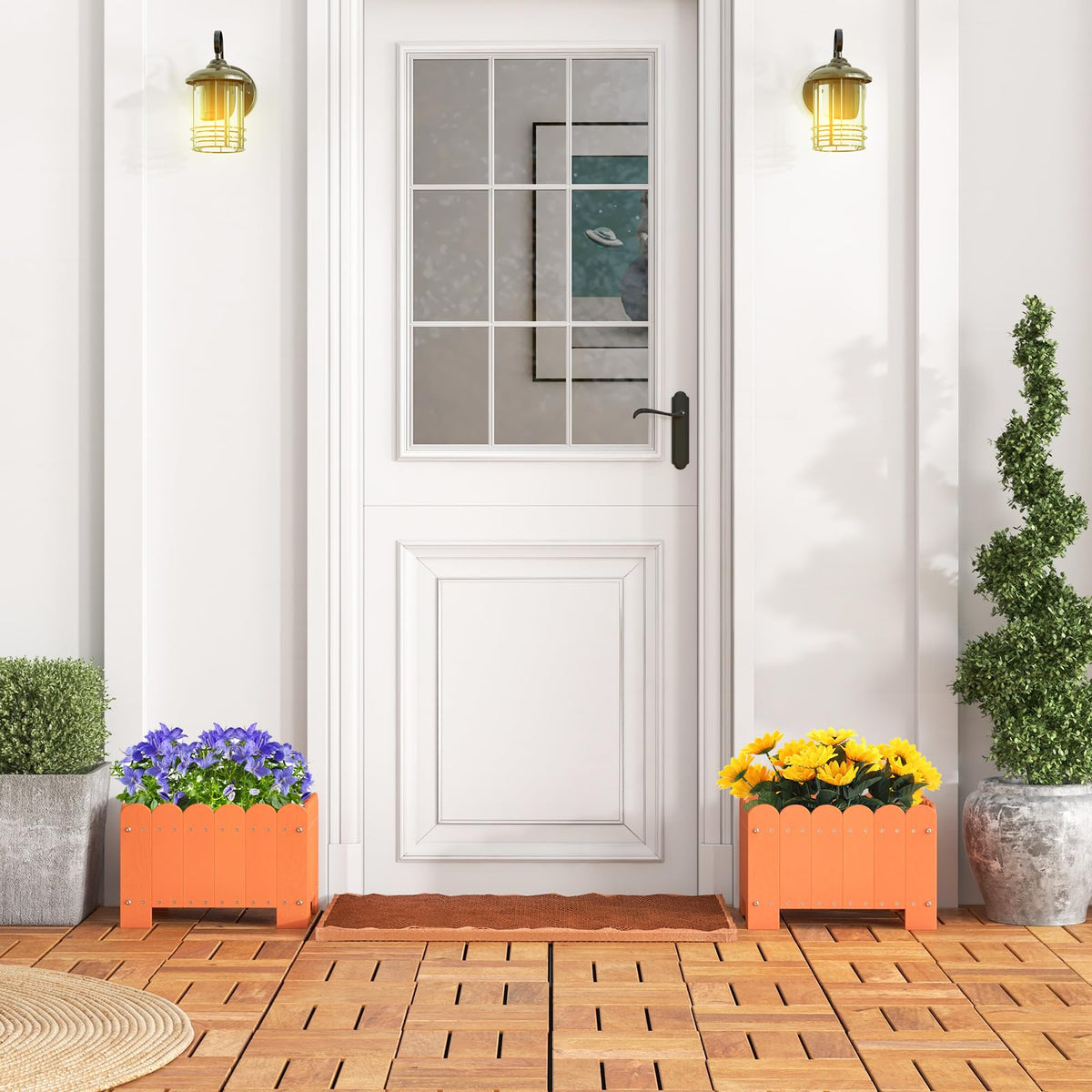 Lucktree 2 Pack Rectangular Planter Box