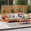 Lucktree Outdoor Wooden Privacy Screen with Planter Box
