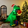 Lucktree 6 FT Christmas Inflatable Dinosaur, Indoor & Outdoor Christmas Decoration