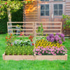 Lucktree Raised Garden Bed with Trellis