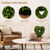 Lucktree 4 Pack Artificial Boxwood Topiary Trees - LucktreeUS