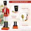 Lucktree 32.5 Inch Christmas Nutcracker with High Hat and Beautiful Scepter