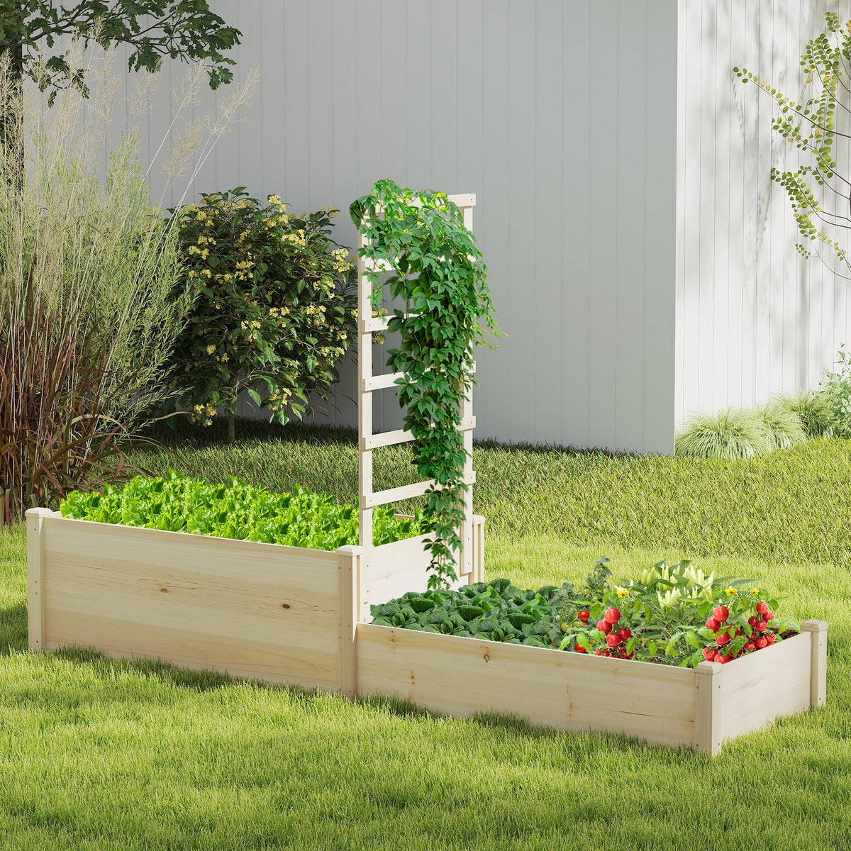 Lucktree Wooden Raised Garden Bed