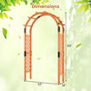 Lucktree 7.7FT Wooden Garden Arbor Trellis