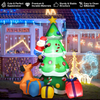 Lucktree 7 Ft Inflatable Christmas Tree with Santa Claus Dog & Gift Boxes