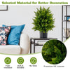 Lucktree 21.5" Artificial Tree, Set of 2 Faux Potted Plants Artificial Shrubs Bushes