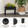 Lucktree Raised Garden Bed, Metal Planter Box with Legs, Drain Hole, Outdoor Indoor Elevated Garden Box