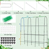 Lucktree Garden Arched Trellis for Climbing Plants, 71” x 71” U-Shaped Tall Cucumber Trellis for Raised Garden Bed