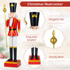 Lucktree 4' Christmas Nutcracker w/High Hat Beautiful Scepter Uniform & Boots