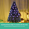 Artificial PVC Christmas Tree Pre-Lit Fiber Optic Tree - LucktreeUS