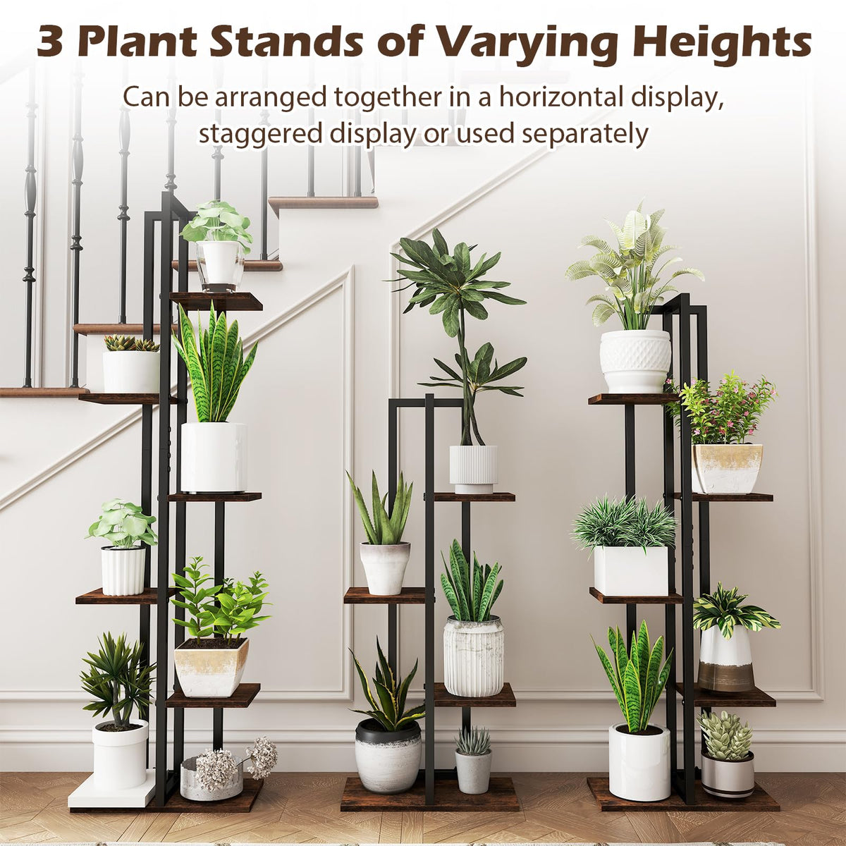 Lucktree 3 PCS Plant Stand Indoor Set