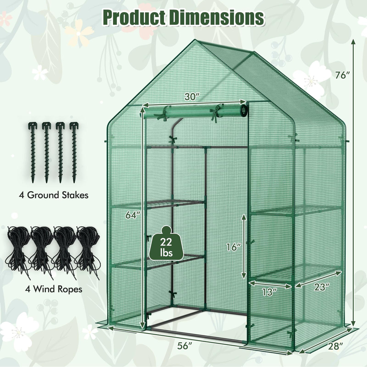 Greenhouse Outdoor Mini Walk-in Plant Green house for Plants