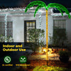 Lucktree 7.5 FT Lighted Palm Tree, Tropical Christmas Tree with 332 LED Lights