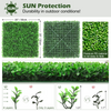 Lucktree 12PCS 20x20inch Artificial Boxwood Panels Garden Privacy Fence Screen
