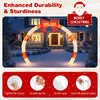 Lucktree 10.4 Feet Christmas Archway with Large Bow and LED Lights