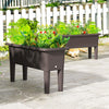 Lucktree Raised Garden Beds Outdoor Set of 2, Self-Watering Planter Box with Detachable Legs & Drainage Hole