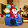 Lucktree 6Ft Inflatable DJ Santa, Inflatable Christmas Decoration
