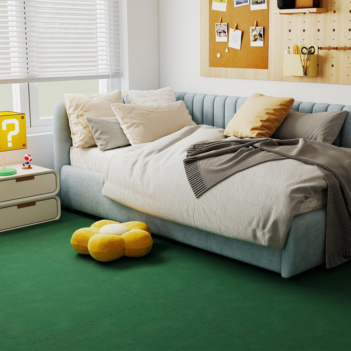 Lucktree 25 Pack-100 Sq.Ft. Foam Floor Tiles for Living Room