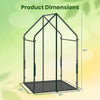 Lucktree Mini Outdoor Portable Green House with Sturdy Metal Frame