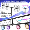 Lucktree DJ Light Stand, 14FT Lighting Truss System with 32 Lights Hold 220LBS Capacity