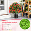 Lucktree 21.5’’ Artificial Rose Topiary Ball Tree for Indoor Outdoor