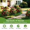 Lucktree 31 Inches Artificial Camellia Tree Set 2 Pack Fake Flower Trees