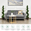 4FT Artificial Spiral Boxwood Topiary Tree Set of 2, Faux Decorative Plants in Cement-Filled Plastic Pot - LucktreeUS